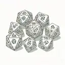 d20 dice tattoo design idea