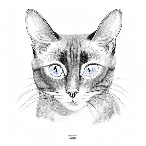 Siamese Cat Minnesota tattoo design idea