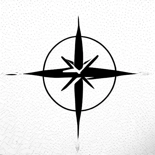 Arrow, infinity, and compass tattoo design idea