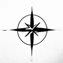Arrow, infinity, and compass tattoo design idea