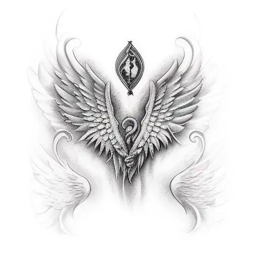 Black and gray angel sobbing tattoo #blackandgray #angel #… | Flickr