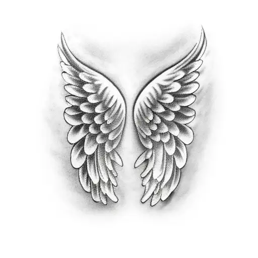 Broken Angel Wing. | Angel wings tattoo, Angel tattoo meaning, Angel tattoo