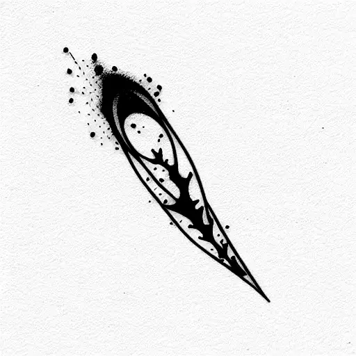 Minimalist "Ectopic Pregnancy" Tattoo Idea BlackInk AI