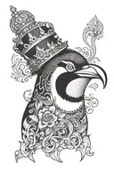 pinguin's king tattoo design idea