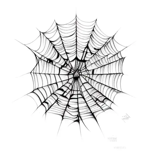 Spider Web tattoo design idea