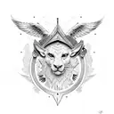 Psalm 23:4 with a caligraphy font tattoo design idea