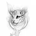 Psalm 23:4 with a caligraphy font tattoo design idea