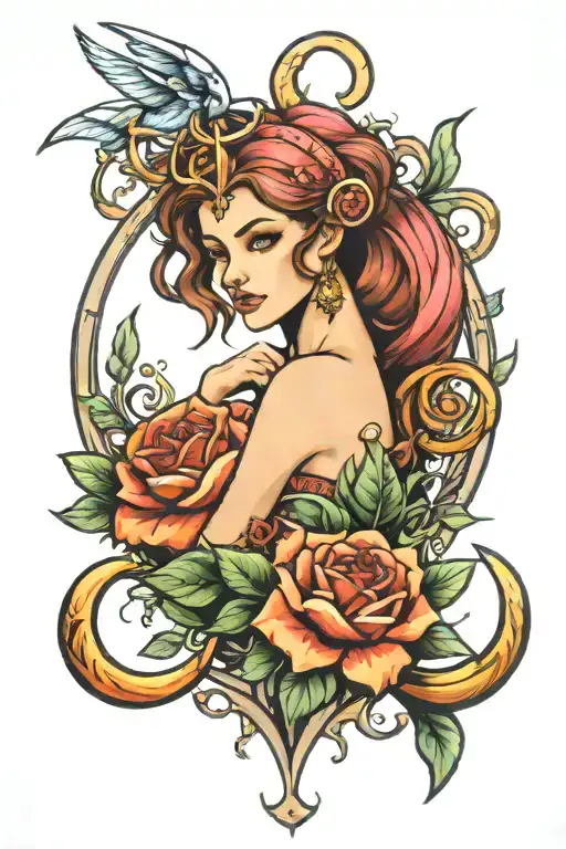 cancer Sagittarius leo zodiac sign tattoo design idea