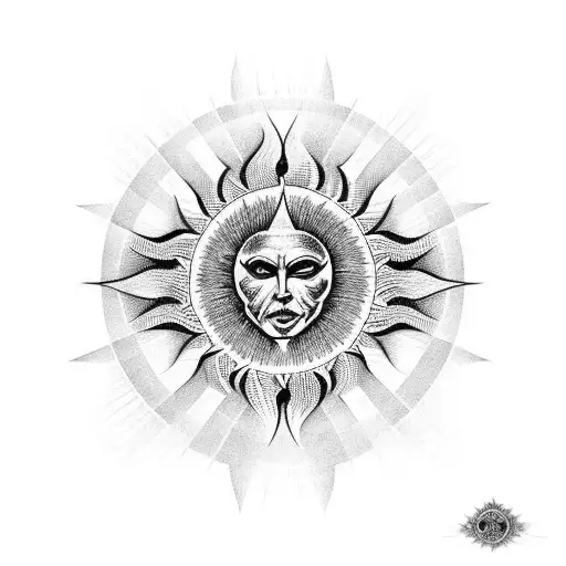 Godsmack sun tattoo design idea
