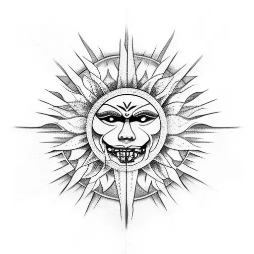 Godsmack Argentina Flag sun tattoo design idea