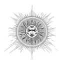 Godsmack sun logo Argentina Flag sun tattoo design idea