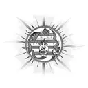 Godsmack sun logo Argentina Flag sun tattoo design idea