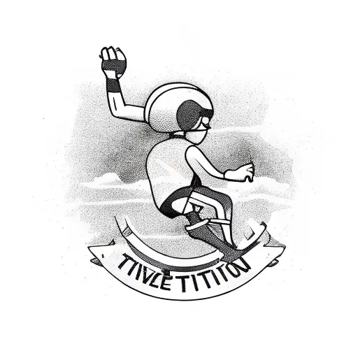 triathlon tattoo design idea