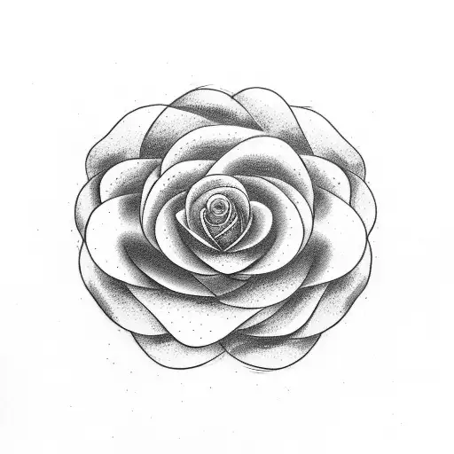 infinity sign with a rose and and Aster tattoo design idea