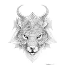 animal maya tattoo design idea
