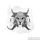 animal maya tattoo design idea