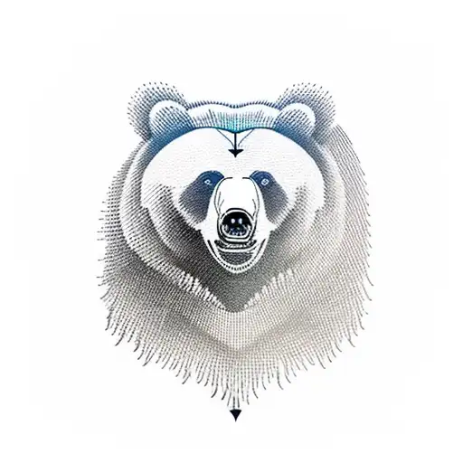 Bear mechanism  tattoo design idea