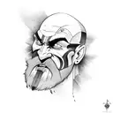 kratos tattoo design idea