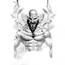 kratos tattoo design idea