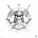 3 Templat Knights Guarding a Tomb tattoo design idea