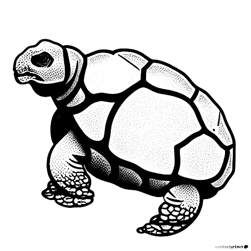 6 Tortoise Procreate Stamps. Land Turtle Tattoo Design. Galapagos Tortoise  Line Art Brushes. Cute Turtle Drawing Stamps for Procreate iPad 