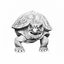 Galapagos Tortoise  tattoo design idea