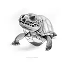 Galapagos Tortoise  tattoo design idea