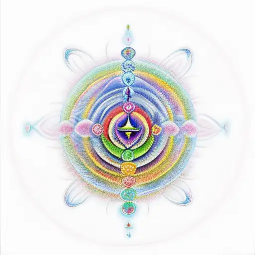 7 chakras tattoo design idea
