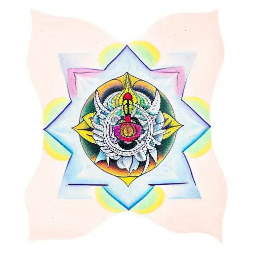 7 chakras tattoo design idea