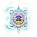 7 chakras tattoo design idea