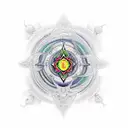 7 chakras tattoo design idea