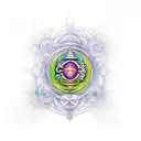 7 chakras tattoo design idea