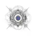 7 chakras tattoo design idea