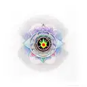 7 chakras tattoo design idea