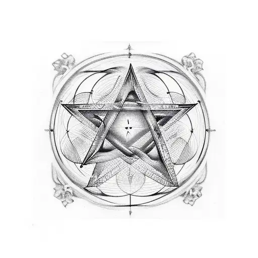 I want a pentagram that the notes come out, connecting with lines from the clef to F and with a fading of the notes tattoo design idea
