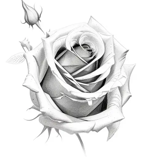 rose with the name michelle in it  tattoo design idea