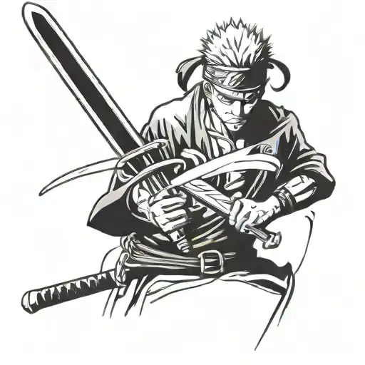 Roronoa Zoro  Swords without Zoro tattoo design idea