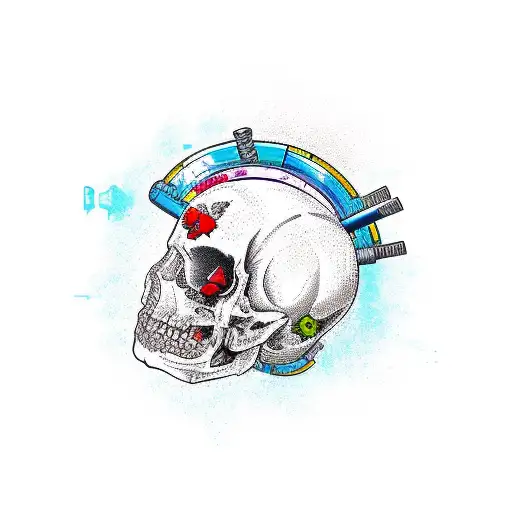 lock shock and barrel  tattoo design idea