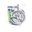 lock shock and barrel  tattoo design idea