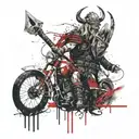 viking warrior tattoo design idea
