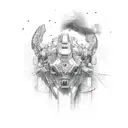 pc gaming abstract graffiti tattoo design idea