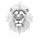 lion, rose, clock,  three swords tattoo design idea