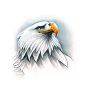 Eagle with wolf tattoo design idea