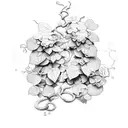 long ivy vine with 2 small flowers tattoo design idea