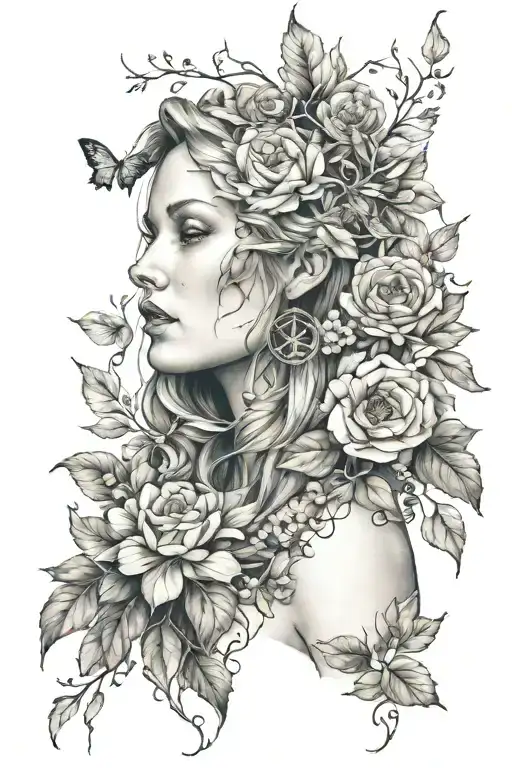 Mother nature inspired tattoo tattoo design idea