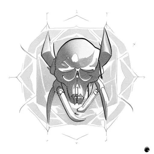 A reaper hovering over an abyss/void, mix of 2d/3d, full color in the abyss/void tattoo design idea