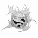 pain from Naruto  tattoo design idea