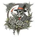 Trust no one tattoo design idea