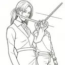 kill bill the bride character tattoo design idea