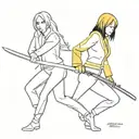 kill bill the bride character tattoo design idea